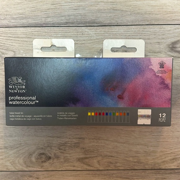 Winsor & Newton Watercolor Paint Tubes, Pad and Brush Set. All Brand New - Picture 2 of 10